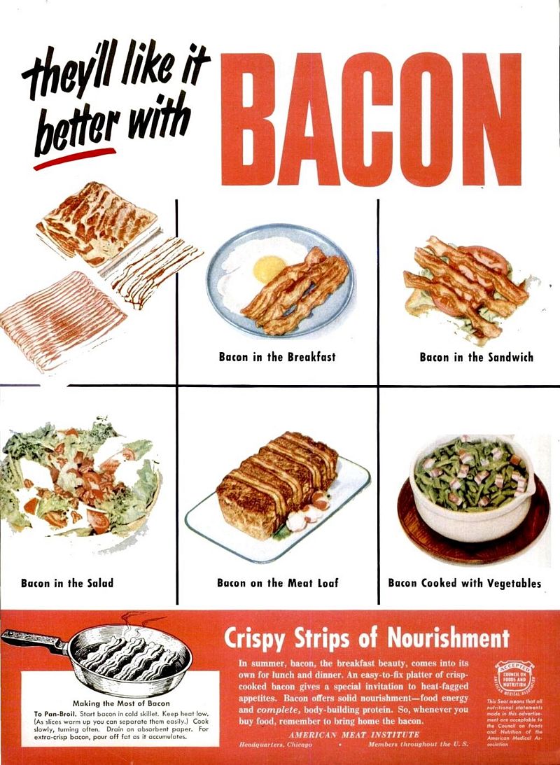 Vintage AMI Bacon Poster